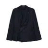 Tagliatore Double-breasted Blazer In Blue