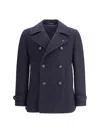 Tagliatore Caban Coat In Blue