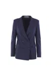 Tagliatore Double-breasted Wool Jacket In Black