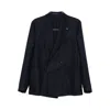 Tagliatore Double-breasted Jacket In Blue