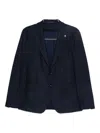 Tagliatore Single-breasted Jacket In Blue