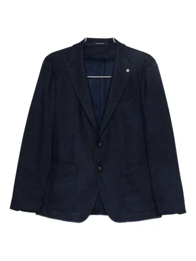 Tagliatore Single-breasted Jacket In Blue