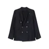 Tagliatore Long-sleeved Suit Jacket In Blue
