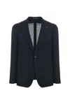 Tagliatore Monte Carlo Tailored Jacket With Structured Fit In Blue
