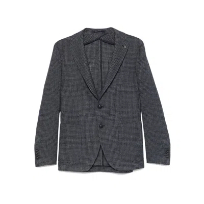 Tagliatore Jackets Blue In Gray