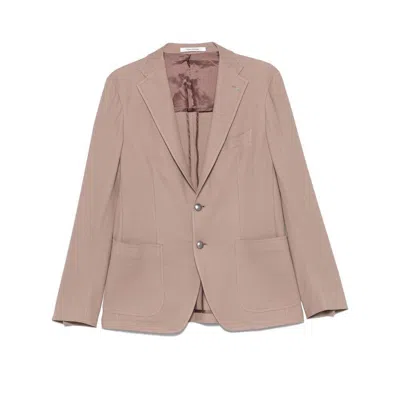 Tagliatore Brown Jackets In Beige