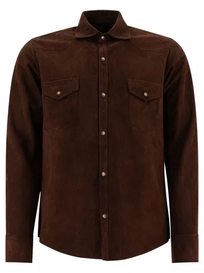 Tagliatore Men's Jackets In Brown
