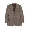 Tagliatore Checked Blazer In Brown