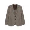 Tagliatore Neutral Brown Jackets In Brown