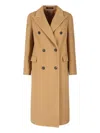 Tagliatore Tailored Brown Coat With Structured Design And Clean Lines In Brown