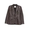 Tagliatore Sophie Lederjacke In Brown