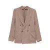 Tagliatore Double-breasted Patch-pocket Blazer In Multi