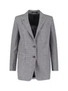 Tagliatore Tailored Jacket With Back Vent And Notch Lapel In Gray