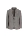 Tagliatore Herringbone-pattern Blazer In Gray