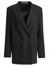 Tagliatore Tailored Jacket With Notched Lapels And Pockets In Gray