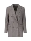Tagliatore Tailored Blazer Flap Pockets In Gray