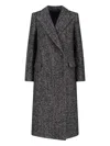 Tagliatore Tailored Black Jacket With Classic Collar And Sophisticated Silhouette In Gray