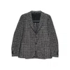 Tagliatore Houndstooth-pattern Blazer In Gray