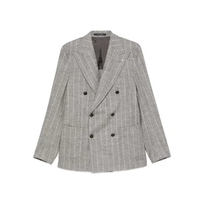 TAGLIATORE JACKETS GRAY