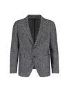 Tagliatore Tailored Suit Jacket Notch Lapel In Grey