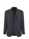 Tagliatore Jacket In Super 110 S Virgin Wool In Grey