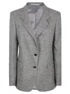 Tagliatore Wool Blend Jacket In Gray