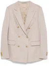 Tagliatore Double-breasted Blazer In Neutral