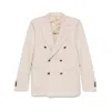 Tagliatore Long-sleeved Suit Jacket In Neutral