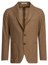 Tagliatore Beige Two-button Jacket With Notch Lapels In Neutral