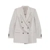 Tagliatore Jasmine Double-breasted Blazer In Neutral
