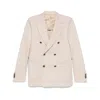 Tagliatore Long-sleeved Suit Jacket In Neutral