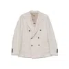 Tagliatore Long-sleeved Suit Jacket In Neutral