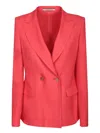 Tagliatore Coral Viscose Jacket In Pink