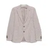 Tagliatore Men's Man Jacket In Pink/brown