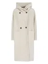 Tagliatore Minimalist White Jacket With Classic Collar And Tailored Fit In White