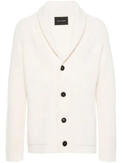 Tagliatore Jackson Cardigan In White