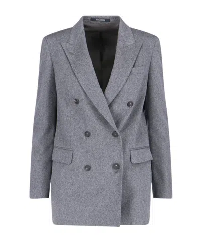 TAGLIATORE JAMINE DOUBLE-BREASTED CASHMERE BLAZER