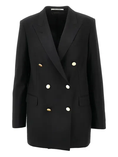 Tagliatore Jamine Double-breasted Jacket In Black