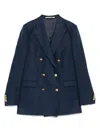 Tagliatore Double-breasted Tailored Blazer With Central Vent