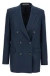 Tagliatore Tailored Jacket With Structured Shoulders And Vent