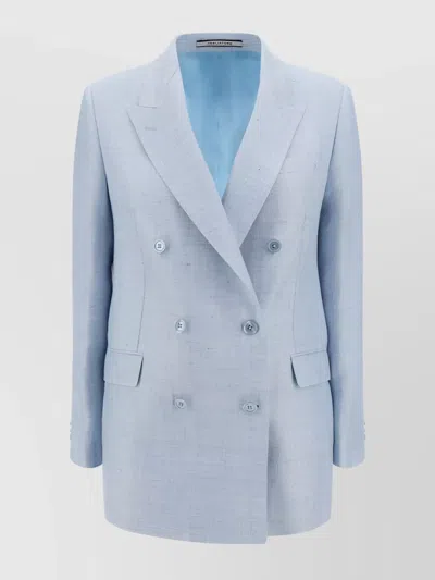 Tagliatore Jasmine Blazer Jacket Oversize Fit In Blue