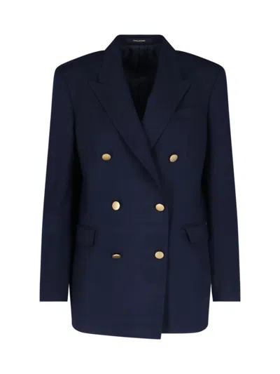 TAGLIATORE JASMINE" DOUBLE-BREASTED BLAZER - NAVY