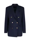 Tagliatore Tailored Double-breasted Jacket With Gold Buttons