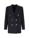 Tagliatore Jasmine Double-breasted Blazer In Blue