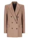 Tagliatore Jasmine Double-breasted Blazer In Brown