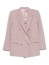 Tagliatore Jasmine Double-breasted Button Suit In Pink