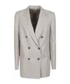 Tagliatore Jasmine Double-breasted Jacket In Gray