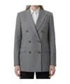 Tagliatore Jasmine Double-breasted Buttoned Jacket In Gray