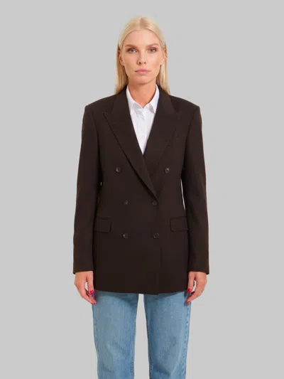 Tagliatore Jasmine Double-breasted Cashmere Jacket In Brown