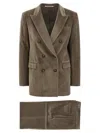 Tagliatore Long-sleeved Suit In Brown